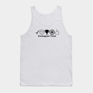 Enneagram 3 T-Shirt | Enneagram Type 3 | Achiever | Success Oriented | Enneagram Gifts | Unisex - Men & Women's Tee Tank Top